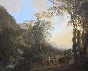 Jan Both An Italianate Landscape with Travelers on a Path, oil on canvas painting by Jan Both, 1645-50, Getty Center Spain oil painting artist